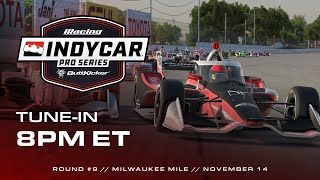 INDYCAR ButtKicker iRacing Pro Series  Round 9 at the Milwaukee Mile [upl. by Yblehs424]