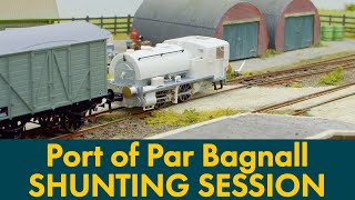 Shunting Session  Port of Par Bagnall 040ST [upl. by Ellennaj]