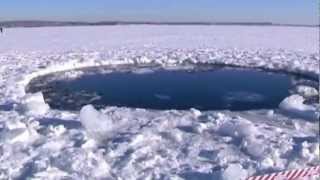 Cráter del Meteorito que impacto en Rusia 15 de febrero de 2013 HD [upl. by Oner685]