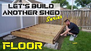 How to build a floating shed foundation  Great for uneven and flat yards  plans available [upl. by Cressida]