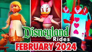 Disneyland Rides  February 2024 POVs 4K 60FPS [upl. by Cherey116]