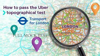 Uber Topographical Full Mock Test TfL PHV Driver Topography Test London Taxi Driver Must Watch [upl. by Anilorac]