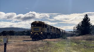 TasRail 2054 2051 46 Coal train Tullochgorum KPF 4750 [upl. by Ahsanat955]