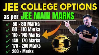 JEE 2024 College Options as per JEE Main Marks  JEE Mains 2024  Harsh Sir VedantuMath [upl. by Dnamron]