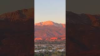 Short tour of the view of Pikes Peak from the University of Colorado Colorado Springs campus [upl. by Aitsirt]