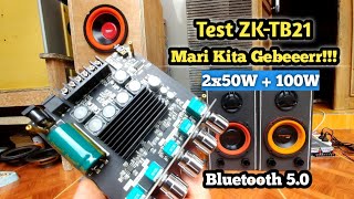 Review ZKTB21 Bluetooth Amplifier 21 Subwoofer  Bass Mantab Clarity OK Punya [upl. by Natye]