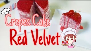 Mille Crepes Cake  Buat cake ulang tahun cocok juga🤤😍 [upl. by Rhtaeh591]