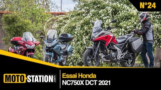 Essai Honda NC750X DCT 2021  néo routière crossover [upl. by Nareht]