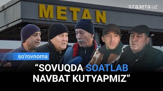 Toshkentdagi zapravkalarda turnaqator navbatlar — reportaj [upl. by Anwat]