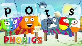 Phonics  Learn to Read  Four Letter Words  Alphablocks [upl. by Yelir]