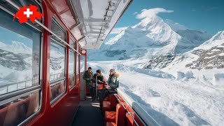 Jungfraujoch ❄️ Top of Europe🇨🇭 Switzerland Most Beautiful Places Switzerland Wengen EigerGlacier [upl. by Macdonald488]