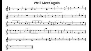 Well meet again karaoke voor solo trompet [upl. by Carr]