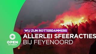 Zo beleven Feyenoordsupporters sfeeracties Fakkels horen bij Feyenoord  Wij Zijn Rotterdammers [upl. by Ahsatniuq301]