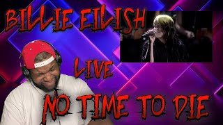 Billie Eilish  No Time To Die  Brit Awards Live  Reactions [upl. by Selbbep978]