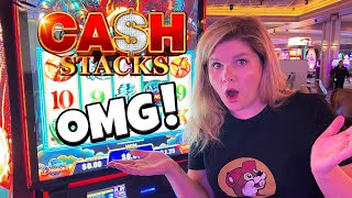 I Hit Every Bonus on the NEW Ainsworth Cash Stacks Slot Machines [upl. by Hedwig]