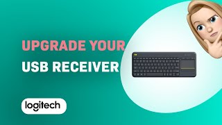 How to Upgrade USB Receiver for Logitech K400 Plus Keyboard [upl. by Hallutama]