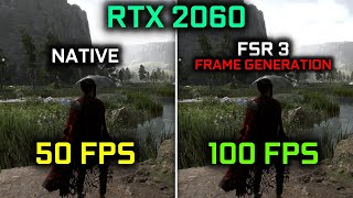 AMD FSR 3 Frame Generation on RTX 2060 [upl. by Werbel288]