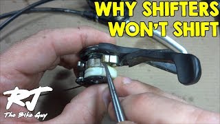 Bike Shifters Wont Shift  The Most Common Cause [upl. by Eninotna]