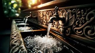 The sound effect of water taps in the morning in a temple is refreshing [upl. by Yrrehc]