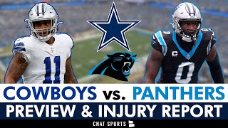 Dallas Cowboys vs Carolina Panthers Injury Report Matchups Players To Watch Week 11 NFL Preview [upl. by Aneerak791]