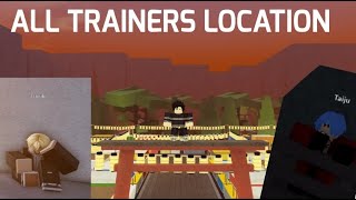 All Trainers Location  Revengers ROBLOX [upl. by Nomar586]