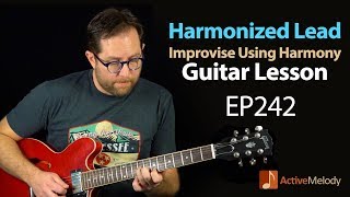 How to use harmonized leads when improvising on guitar Country Guitar Lesson  EP242 [upl. by Rhetta]