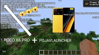 minecraft java android gameplay POCO X6 PRO  POJAV LAUNCHER  minecraft version 188 OPTIFINE [upl. by Tnaryb]