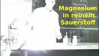 Verbrennung von Magnesium in reinem Sauerstoff [upl. by Murielle]