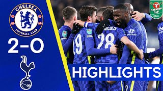 Chelsea 20 Tottenham  Dominant Blues Take First Leg Lead  Carabao Cup Highlights [upl. by Nauqas213]