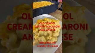 OLD SCHOOL CREAMY MACARONI AND CHEESE oldschoolsoulfood macandcheese [upl. by Neil339]