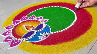 Diwali Rangoli Sanskar Bharti Rangoli Diwali Rangoli Designs Deepavali Rangoli Rangoli [upl. by Katina]