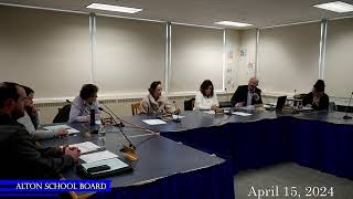 Alton Central School  Board Meeting 04152024 [upl. by Yrod]