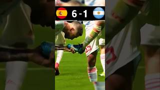 Argentina 1  6 Spain  Friendly Match 2018  Argentina vs Spain football [upl. by Kina]