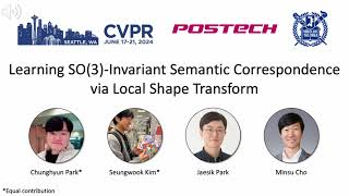 CVPR24 Learning SO3Invariant Semantic Correspondence via Local Shape Transform [upl. by Mlehliw]