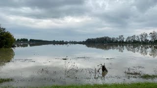 Maltempo Emilia Romagna esonda il rio Fossaccia Scannabecco [upl. by Nimaynib]