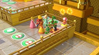 Super Mario Party Partner Party 120 Tantalizing Tower Toys Luigi amp Bowser Jr vs Yoshi amp Wario [upl. by Nosac]