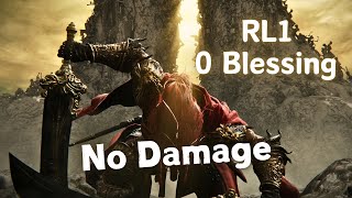 Elden Ring DLC  Promised Consort Radahn RL1 0 Blessing No Damage [upl. by Adnaloj483]