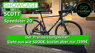 SCOTT Speedster 20 Bike 2022 mit Carbongabel  Kurzvorstellung ConRad [upl. by Yevre237]