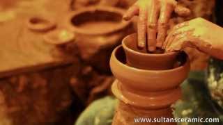 Making Turkish Pottery  Ceramic by quotSultans Ceramicquot [upl. by Ettezzil]