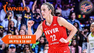 CAITLIN CLARK BREAKS WNBA RECORD FOR ASSISTS IN A GAME 🙌 Drops 19 dimes vs Wings  WNBA on ESPN [upl. by Ylus]