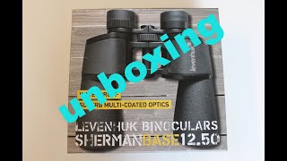 Unboxing Binoculars Levenhuk Sherman Base 12x50 [upl. by Gord]