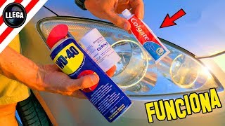 THE BEST TRICK TO POLISH THE HEADLIGHTS OF YOUR CAR – Tips and tricks [upl. by Nonnek]