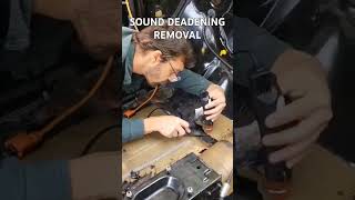 SOUND DEADENING REMOVAL [upl. by Haimehen]