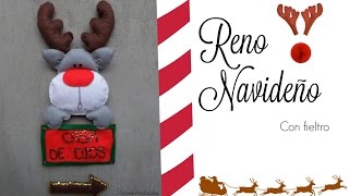 RENO NAVIDEÑO con FIELTRO patrones descargables  Varianidades D [upl. by Hearn]