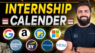 Internship and Placement Calendar 2024  GoogleAmazonMicrosoft  Internships 2024 👨🏻‍💻✅ [upl. by Sanferd786]