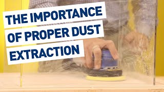 The importance of using proper dust extraction when sanding [upl. by Woodall]