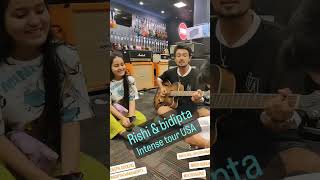 BTS  Rishi Singh bidipta chakraborty duet song from usa tour [upl. by Atwekk]