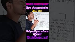 Segmentation class 11 biologywhat is metameric segmentation class11 biology shortsneetbiology [upl. by Norvall]