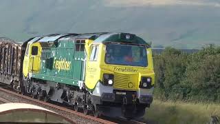 70009 6J37 Carlisle Yard  Chirk Kronospan logs 30th August 2024 [upl. by Menis681]