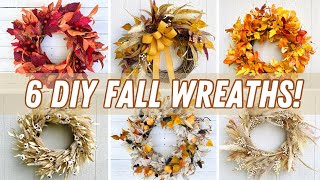 How to make 6 different fall wreaths [upl. by Tiphany]